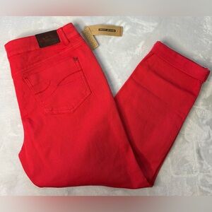 DKNY Bright Red Slim Jeans NWT SIZE 12